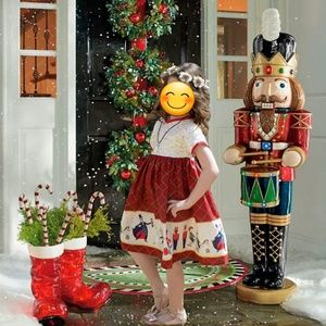 Custom made girls Christmas Nutcracker Dress
